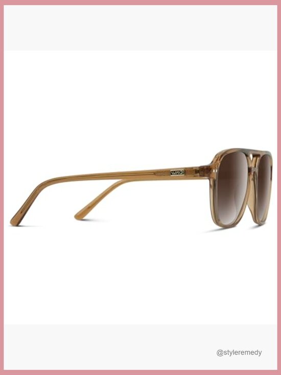 Polarized Aviator Sunglasses with Acetate Frame and UV Protection